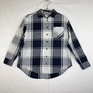 Garnet Hill Plaid Button Up Shirt